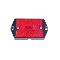 Feu de gabarit LED rectangulaire à montage en surface avec réflecteur pour camion et remorque, conforme SAE/DOT/FMVSS108