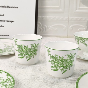 Ensemble de bols, assiettes plates et cuillères de style européen, vaisselle en porcelaine fine, ensemble de 10 pièces, luxe léger, ensemble pour 2 personnes avec boîte cadeau - Product Image 6