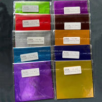 Papier d'emballage écologique coloré, 50 pièces, enveloppes en Aluminium pour bonbons, fête de noël, mariage