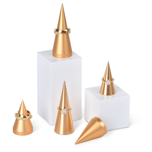 JINSKY-Soporte de Exhibición de Anillo en Forma de Cono de Metal, Estante de Exhibición de Joyería de Mesa - Product Image 4