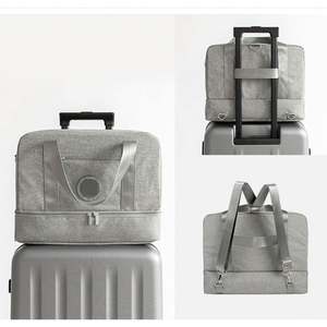 Custom <b>Waterproof</b> Dry Wet Separation <b>Swimming</b> Beach <b>Bag</b> Weekend Travel Handbag Portable Large Capacity Hand Luggage - Product Image 4