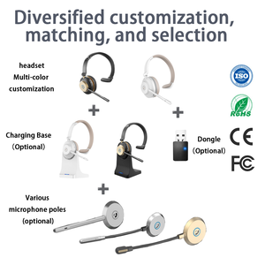 Hot Sell Strong Battery Wireless Noise Cancelling Trucker Headphone <strong>Headset</strong> with Microphone for Team Skype <strong>Zoom</strong> - Product Image 2