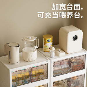 Armario de Almacenamiento Xitianlong de 3 Niveles con Puertas Transparentes para la Organización de la Habitación Infantil - Product Image 4