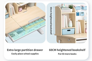 Bureau d'étude ergonomique inclinable et réglable en hauteur pour enfants, nouveau design, pour la maison et la salle d'étude - Product Image 5