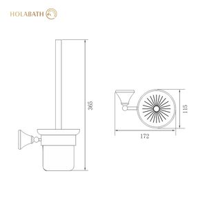 304 poignée en acier inoxydable Compact salle de bain <span class=keywords><strong>porte</strong></span>-<span class=keywords><strong>brosse</strong></span> de toilette SET tenture murale <span class=keywords><strong>porte</strong></span>-<span class=keywords><strong>brosse</strong></span> de toilette - Product Image 3