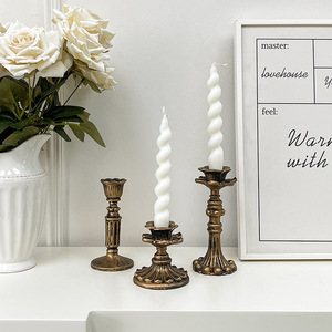 Candelabro Dorado Clásico Francés, Decoración Retro Europea, Accesorios para Fotografía, Decoraciones para Bodas, Nuevo Candelabro - Product Image 2