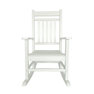 DU'S <strong>White</strong> Outdoor <strong>Rocking</strong> <strong>Chair</strong> Classic Garden <strong>Chair</strong> Patio Deck <strong>Chair</strong> with Armrests - Product Image 2