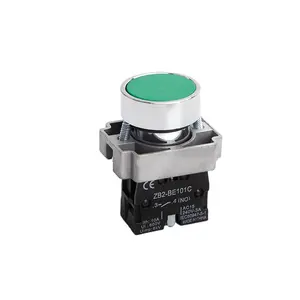 high quality BA35 without light green flat head with one normally open and close XB2 series metal push button Switch