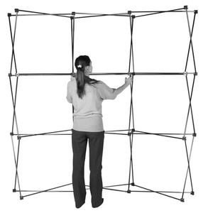 Toile de fond portable de promotion de support d'affichage pop-up de tissu personnalisé pour des salons commerciaux - Product Image 1