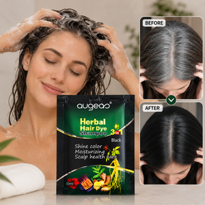 Shampoo <span class=keywords><strong>colorant</strong></span> capillaire, couvre les cheveux blancs, retouche les racines grises, fini noir naturel, formule dépôtant de la couleur, shampooing <span class=keywords><strong>colorant</strong></span> pour cheveux - Product Image 1
