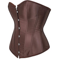 Corset amincissant pour femme, soutien dorsal, correction de posture, bustier en satin à lacets, avec baleines – Grande Vente