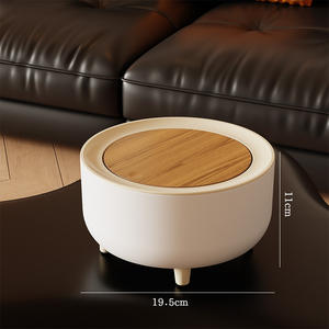 बड़ी क्षमता 12 एल पर्यावरण के अनुकूल कचरा बिन रेट्रो चीनी लकड़ी के अनाज ढक्कन खुले शीर्ष पीपी घरेलू रसोई बाथरूम भंडारण बाल्टी - Product Image 2