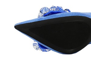 Sandales à talon avec nœud en strass pour femme, dernier design, sans MOQ, 1 paire de escarpins sexy à talons aiguilles pour femme - Product Image 5