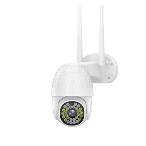 Waterproof PTZ 1080p 360 Degree Outdoor IP Camera 360 Eyes Night Vision WiFi Camera With Floodlight New Design