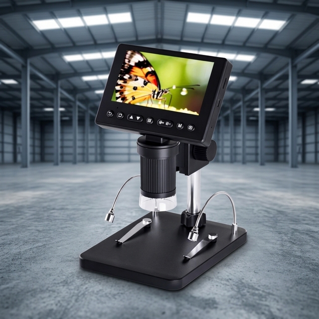 Direct Factory Supply Electron Digital Microscope 1000X 1080P 4.5 Inch LCD Screen for Mobile and Industrial Inspection