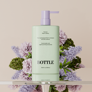 Runxuan 500ml flacone per lavaggio a mano contenitori per imballaggio flaconi per Shampoo 300ml <span class=keywords><strong>testa</strong></span> pompa a gradiente di colore della caramella <span class=keywords><strong>vuota</strong></span> quadrata - Product Image 4