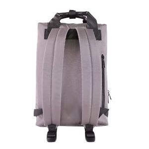 Mochila de poliéster estilo preppy vintage OEM para verano, mochila escolar portátil, bolso de negocios para hombre y mujer, con cremallera, informal, para el tiempo libre, para portátil - Product Image 3