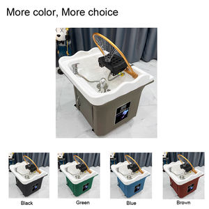 Lavabo Portátil Negro de Bajo <span class=keywords><strong>Precio</strong></span> para Salón de Belleza, Lavabo Bajo Encimera Estilo Turco - Product Image 2