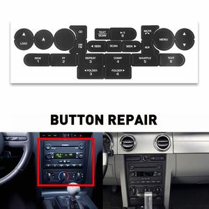 Kit de réparation des boutons de commande de l'autoradio, décalcomanies autocollantes pour Ford <span class=keywords><strong>Mustang</strong></span> <span class=keywords><strong>2005</strong></span> 2006 2007 2008 2009, accessoires de voiture - Product Image 2