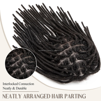 Originea Topper capillaire pour homme de 10 pouces, en cheveux humains Remy indiens, avec dreadlocks noires, en dentelle suisse, postiche toupet pour hommes