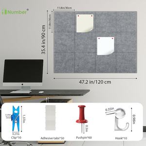 Nouveaux arrivages Prix d'usine <span class=keywords><strong>Avis</strong></span> personnalisé Tableau d'affichage Décoration murale Panneau en feutre Tableau alternatif à punaises pour la planification de photos - Product Image 2