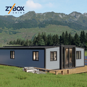 Villa modulaire préfabriquée de luxe isolée de 40 pieds, 75 m², extensible, en conteneur, pour les États-Unis, l'Australie, le Canada, résistante à l'hiver - Product Image 1