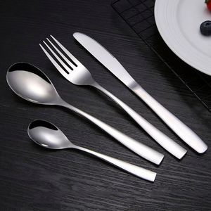 Juego de Cubiertos Modernos de Acero Inoxidable 304 con Mango de Madera, Acabado Mate Ecológico para Uso Doméstico y para Postres de Bebés - Product Image 2