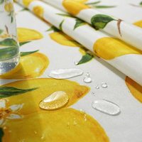 Style nordique luxe Jacquard Design citron impression couverture de Table imperméable à l'huile nappe rectangulaire antisalissure