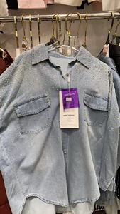 Nuova moda autunno 2025 tendenza camicie e camicette in Denim da <span class=keywords><strong>donna</strong></span> ampia giacca <span class=keywords><strong>Jeans</strong></span> Casual in Denim abbigliamento <span class=keywords><strong>donna</strong></span> - Product Image 5