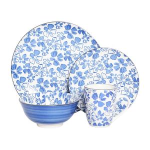 Juego de vajilla de cerámica con patrón de impresión, juego de vajilla de cocina - Product Image 3