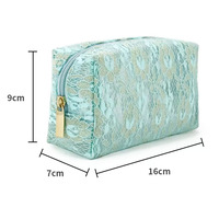 7 pièces sacs de voyage polyvalents accessoires de voyage dentelle maille sacs à cosmétiques pochette de maquillage d'été fermeture éclair dentelle sac cosmétique