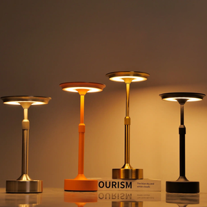 Modern Home Decor Telescopic Cordless Rechargeable Adjustable Height <strong>LED</strong> <strong>Table</strong> <strong>Lamp</strong> For Restaurant