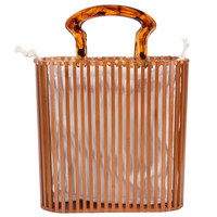 Sac à main pour femme en paille tressée fait main, grand cabas naturel