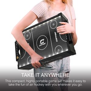 Tavolo da Biliardo Portatile <span class=keywords><strong>Mini</strong></span> per Interni/Esterni con <span class=keywords><strong>Hockey</strong></span> su Aria, Calcio e Calcetto, Tutti gli Accessori Inclusi - Product Image 2