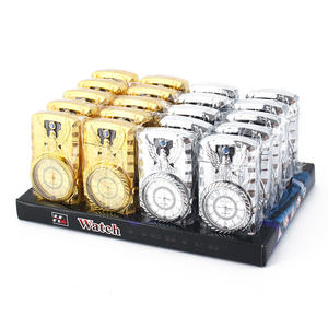 Nuovo Design orologio Jet torcia antivento accendino <span class=keywords><strong>a</strong></span> Gas accendisigari in metallo gonfiato <span class=keywords><strong>benzina</strong></span> butano LED Flash <span class=keywords><strong>accendini</strong></span> - Product Image 6