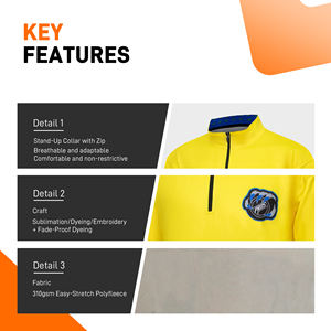 Sudaderas Personalizadas para Equipos de Hockey, Diseño OEM, Sublimación, Felpa, Cierre de Cremallera 1/4, Impresión por Transferencia de Calor, Camuflaje, Pedrería, Unisex - Product Image 3