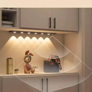 Cảm biến chuyển động ánh sáng LED cảm biến đèn không dây siêu mỏng USB LED cho tủ bếp phòng ngủ tủ quần áo chiếu sáng trong nhà ánh sáng ban đêm - Product Image 1