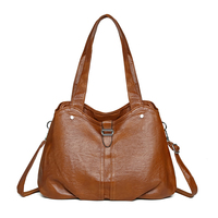 Bolso Tote de PU para Mujer, Moderno, con Cierre de Cremallera, Diseño Anti-Robo y Portátil. Bolso Retro Único para Uso Diario