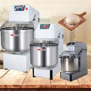 Mixer Spiral Adonan HS Electric Bakery Leader 15kg H30 120l 40l 70l Hs60 Hs20 Kapasitas 25kg Mixer Spiral Adonan dengan Timer Komersial - Product Image 1