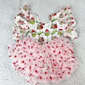 DH ODM vestido <span class=keywords><strong>de</strong></span> las ninas Venta caliente Navidad Rosa tul mameluco para niños pequeños tutú faldas para niñas niños - Product Image 3