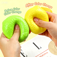 Jouet créatif liquide thermochromique en forme de citron, jouet souple en TPR qui change de couleur, balle anti-stress à presser, jouet sensoriel pour enfants