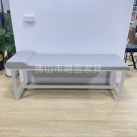 Lit de tatouage esthétique pour traitement de massage Chaises médicales Mécanisme de lit d'examen d'hôpital médical en cuir PU de fer