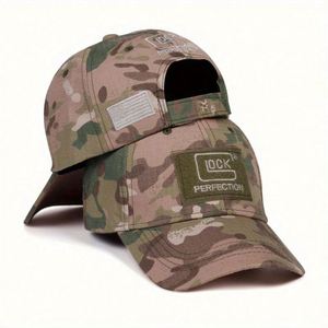 Casquettes de baseball de sport en plein air en gros, casquettes de camouflage brodées avec appliques magiques, casquettes de baseball tactiques personnalisées pour la chasse - Product Image 1