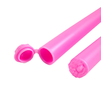 Nouveau design de couvercle accessoires pour fumeurs en plastique vente en gros Tubes en forme de tuyau de tabac multicolore Tube de stockage étanche à l'odeur
