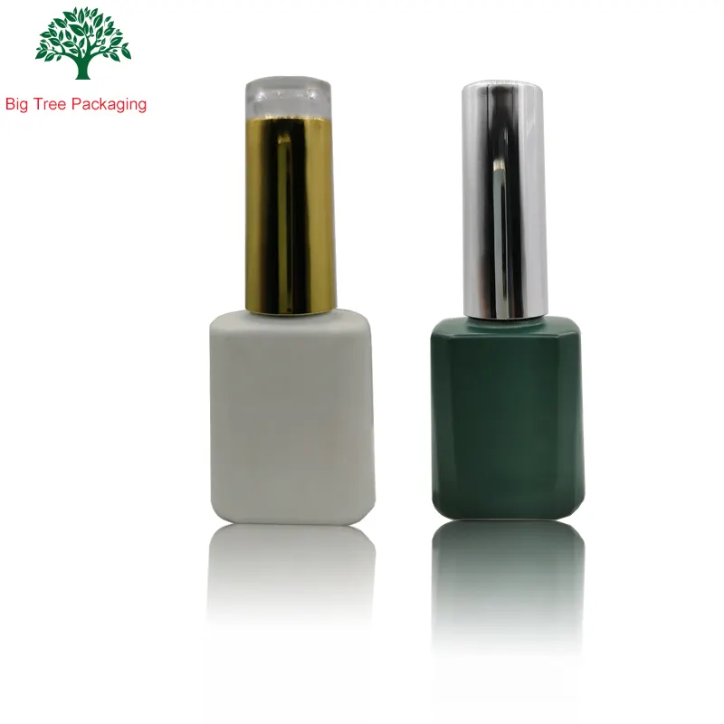 15ml gel nail polish empty glass bottle nail gel polish bottle cap with brush