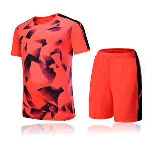 Custom latest design orange set football shirts sublimation cheap school football jersey - Product Image 1