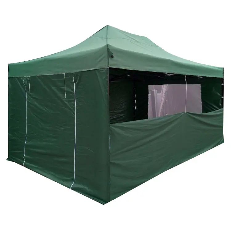 10x15 Voeten Gemakkelijk Pop Up Luifel Vouwen Bruiloft Tent w/Verwijderbare Zijwand Draagtas