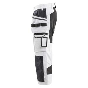 BLAKLADER - 191213101099C56 Pantalones piratas Pintor con elástico Blanco/Negro-PANTALÓN DE TRABAJO EAN 7330509920930 - Product Image 2