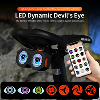 Nouvelles lumières de signalisation LED Demon Eyes, contrôle intelligent par application, 82 modes d'éclairage, ajustement universel pour accessoires de vélo électrique et de moto