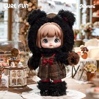 TOPTOY Nommi Série Royaume Forestier Boîte Mystère Surprise 5 Figurines Articulées en ABS Échelle 1/72 Grande Poupée de Collection Mignonne pour Bureau